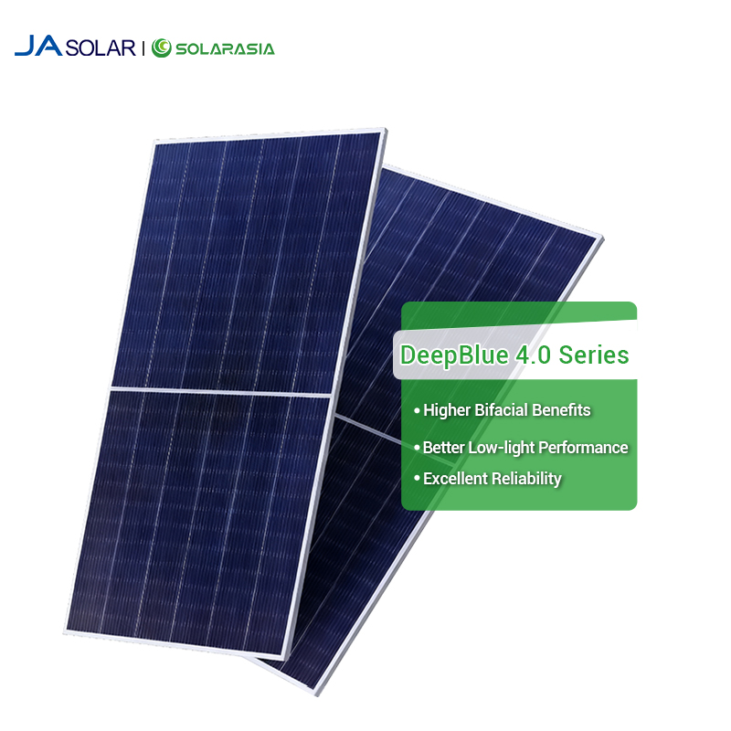 High Quality JA Solar Panels 600W 605W 610W 615W 620W 625W Bifacial n Type Dual Glass Monocrystalline Panel for Solar System