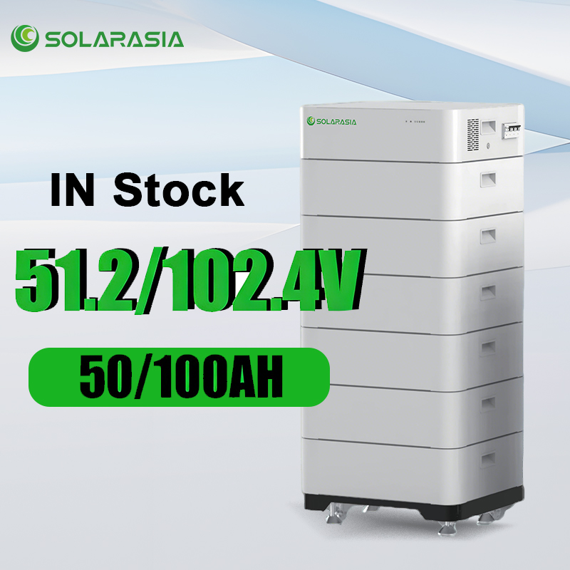Certification Rechargeable Stackable Lithium Ion Battery 51.2v 50ah 100ah 5kwh Solar Batteries Lithium for Solar Systems